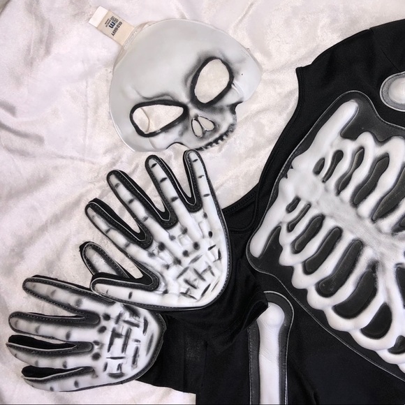 Old Navy Other - 4 Piece Skeleton Halloween Costume Old Navy M 8